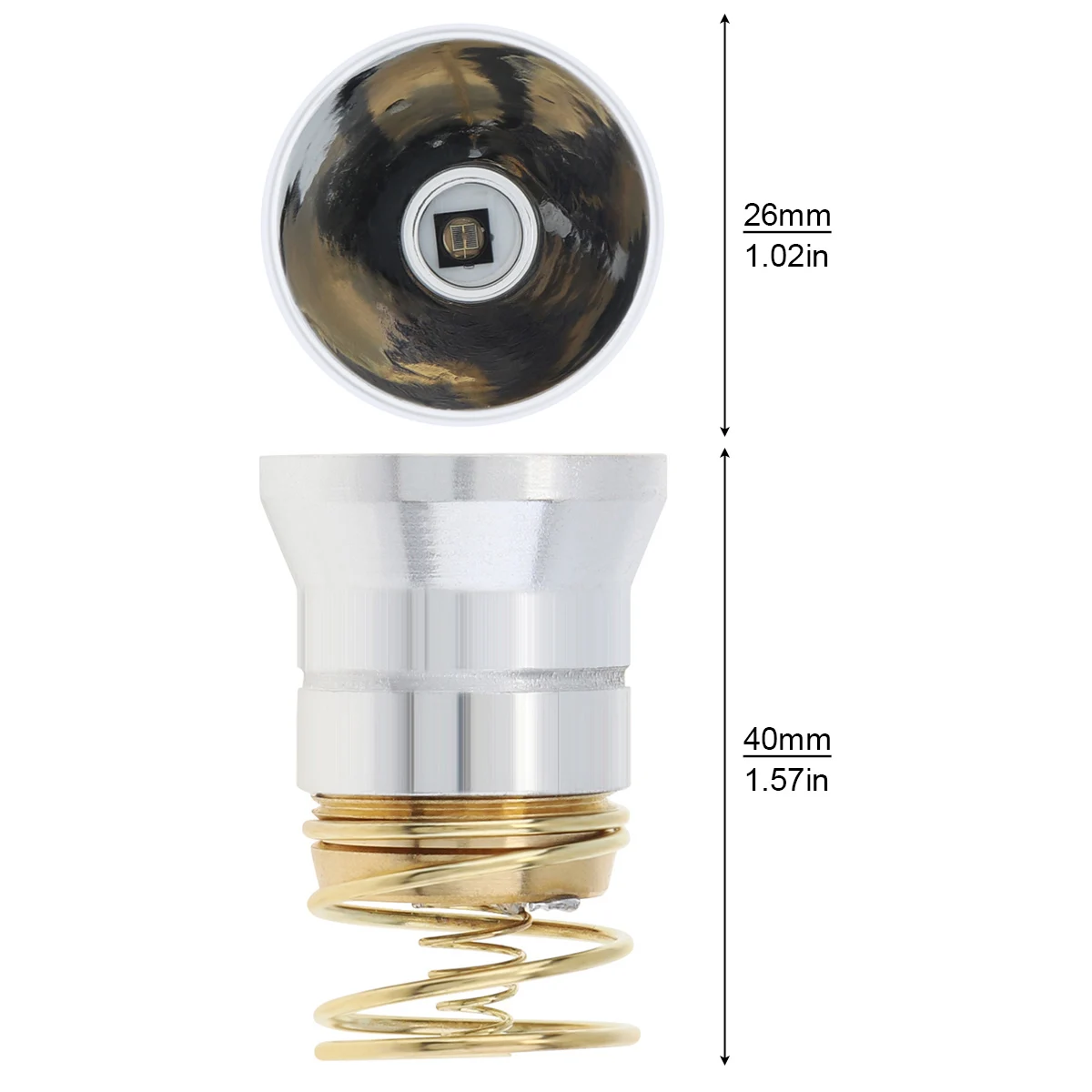 940nm IR LED Flashlight Bulb 3V-8.4V 1 Mode P60 Drop-in Lamp Replacement Smooth Reflector for 6P C2 D2 G2 Z2/501B 502B 501A 502D |