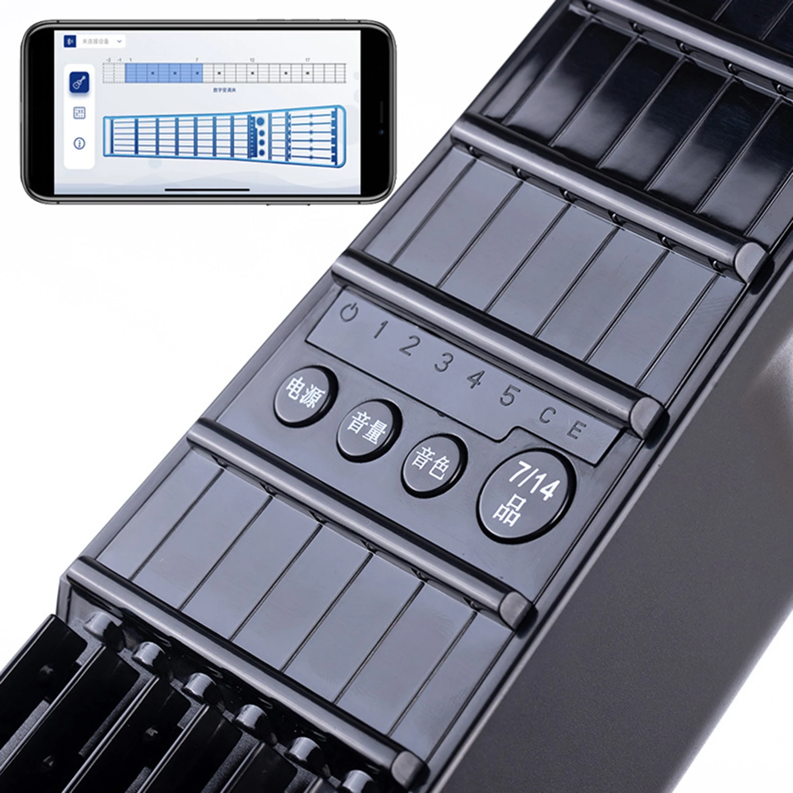 

Mini Guitar Trainer Wireless Electric Guitar Instrument Practice Tool Gadget