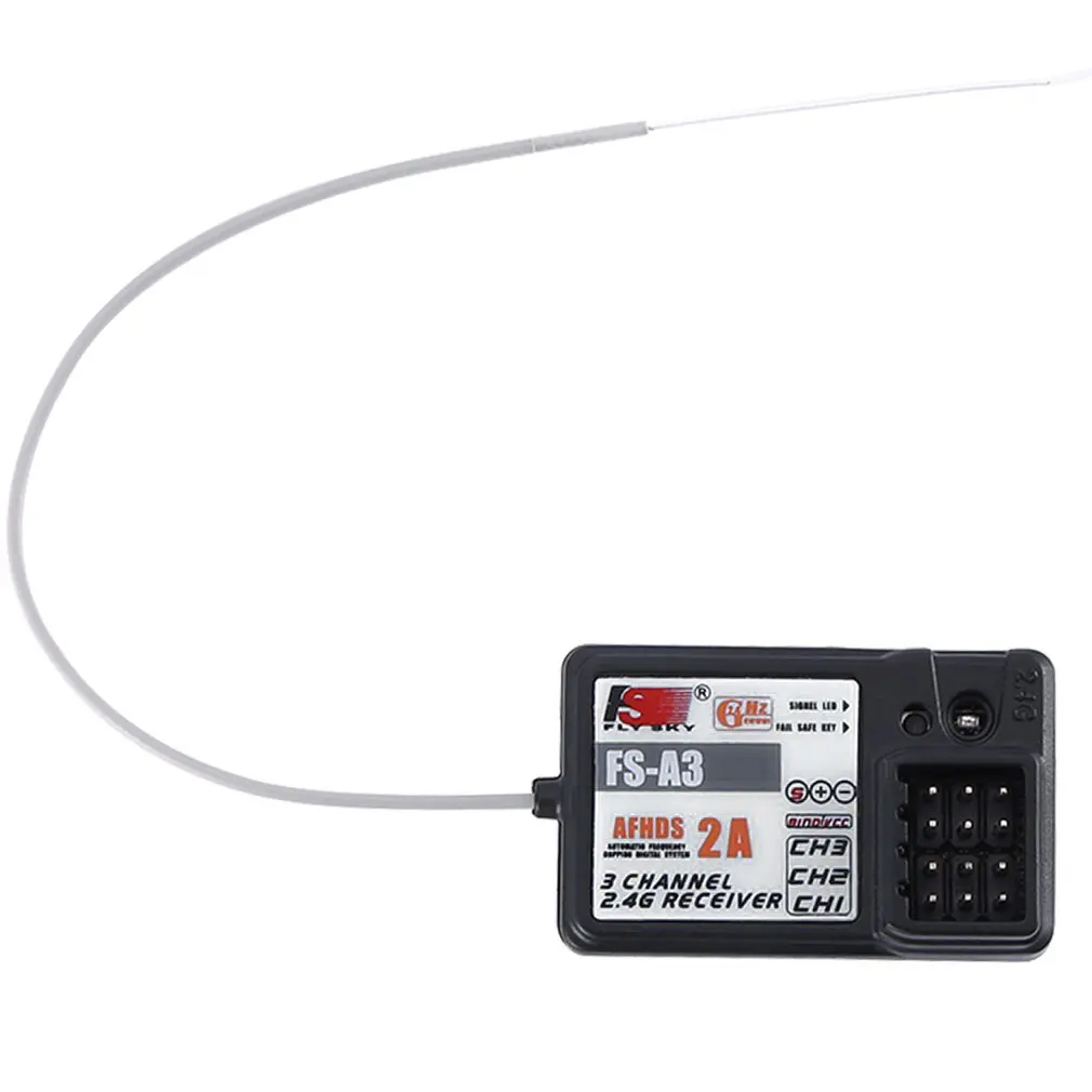 Приемник FlySky FS-A3 AFHDS2A 2 4G 3CH для GT2E GT2G передатчик AFHDS 2A беспроводной протокол 3