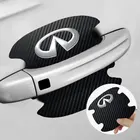 Автомобильные наклейки из углеродного волокна, защитная пленка на дверную ручку для Infiniti FX35, Q50, Q30, ESQ, QX50, QX60, QX70 EX, JX35, G35, G37, EX3, автотовары