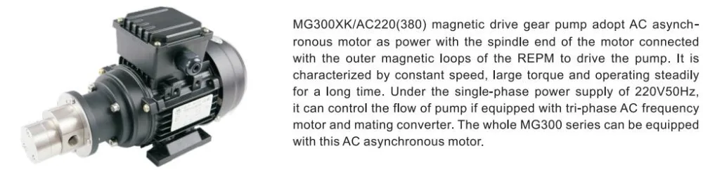 MG312XK/AC220 / Mini AC magnetic gear pump / Chemical Industry / Non-leakage pump