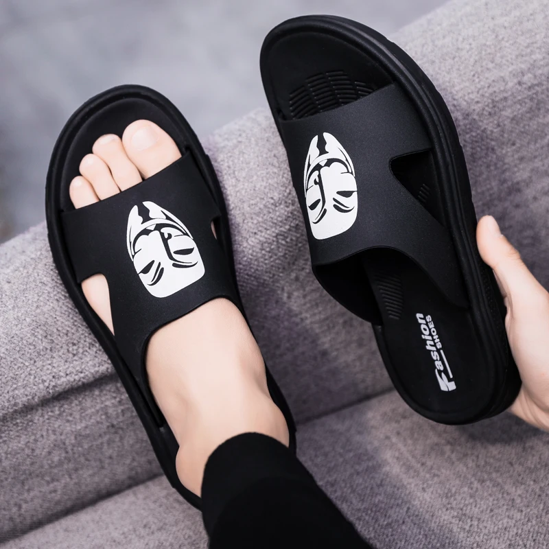 

Home Non-slip Simplicity Indoor Slippers Sandals Men's Shoes New 2021 For Men Luxury Sandy Beach Bathroom High Quality