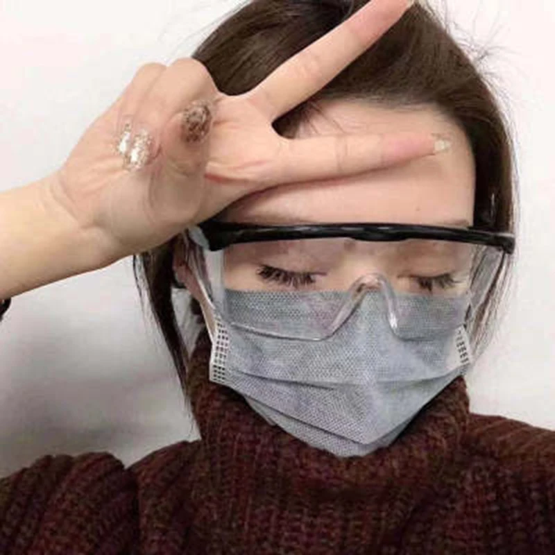 Hot Anti-spitting Goggles Transparent Adjustable Anti-splash Anti-sand Protective Glasses MVI-ing | Спорт и развлечения