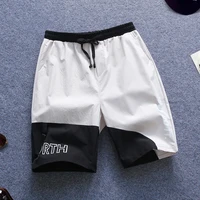 fardress new summer boys five point pants color matching design casual loose japanese mens overalls shorts