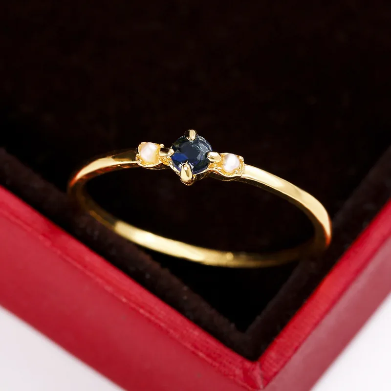 

YUNAO High Jewelry Rings New Hot Sale Gemstone Ring Girl Korean Fashion Simple Gold Set 4 in 1 Ladies Ring