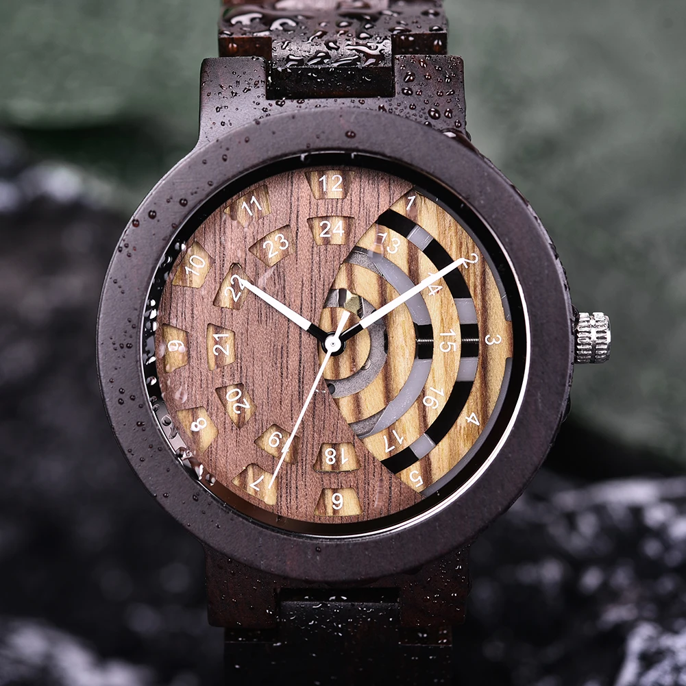 Men Watch New Design Wooden Quartz Wristwatch BOBO BIRD Top Fashion Business Waterproof Timepiece Great Gift Box часы мужские