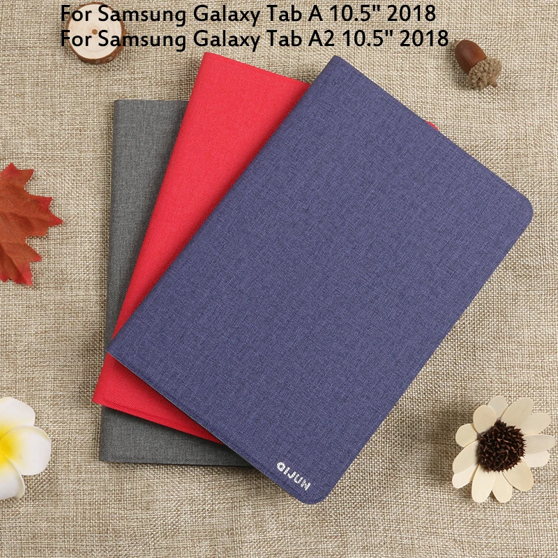 Чехол С Откидывающейся Крышкой для Samsung Galaxy Tab A A2 10,5 T590 T595 чехол для планшета Tab A 10,5 полный защитный чехол с креплением на ремень