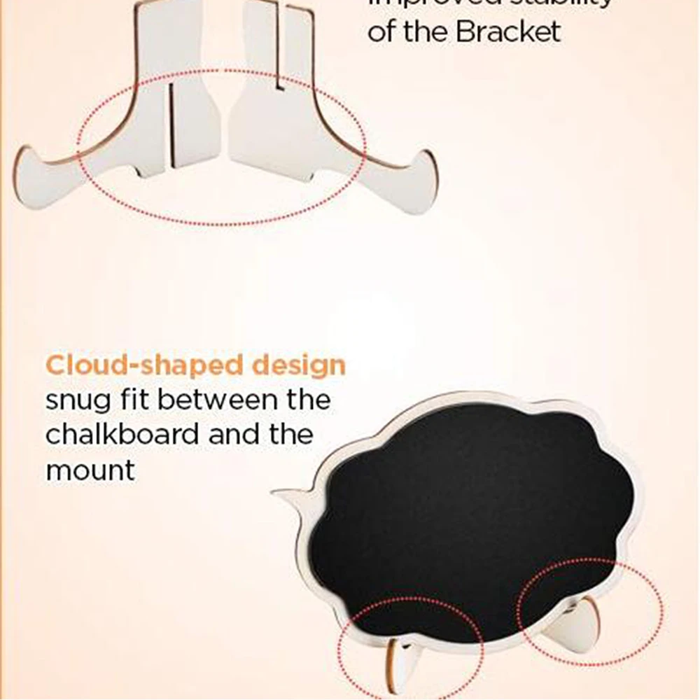Мини дощатые черные тарелки легко стирающиеся 10 шт. Деревянные маленькие дощатки