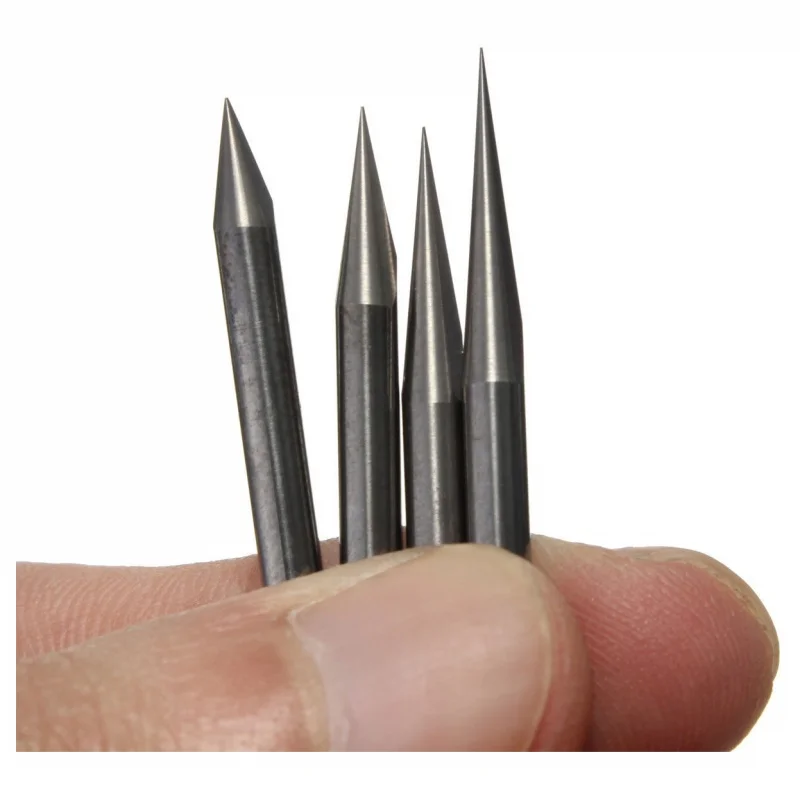 

20Pcs 0.1mm 10 15 20 30 Hard Alloy Carbide PCB Engraving Bit CNC Router Tool