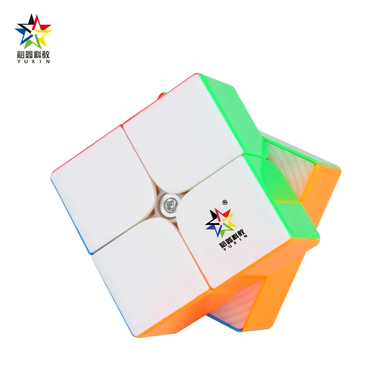 Оригинальная волшебная игрушка Yuxin Little Magic 2x2 v2 M волшебный магнитный кубик