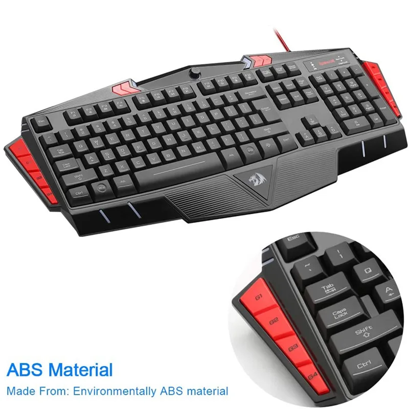 Игровая USB клавиатура REDRAGON Asura K501 7 цветная подсветка 116 стандартных клавиш 8