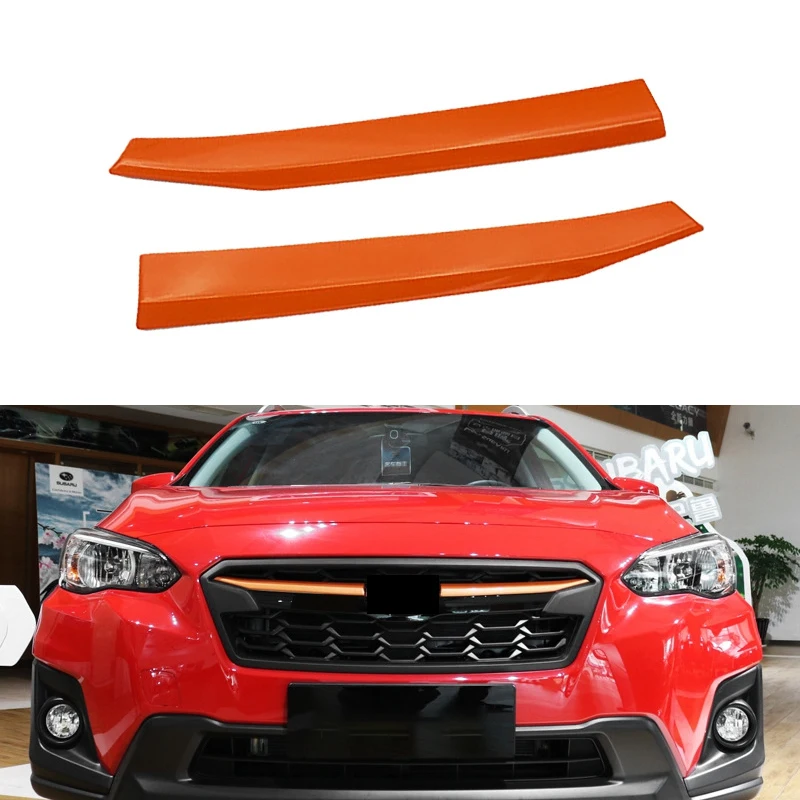 

for Subaru XV Crosstrek -2020 Upper Front Grille Grill Moulding Strips Cover Trim