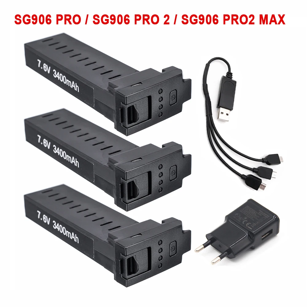 Оригинальный аккумулятор для радиоуправляемого дрона SG906 Pro 7 6 В 3400 мАч