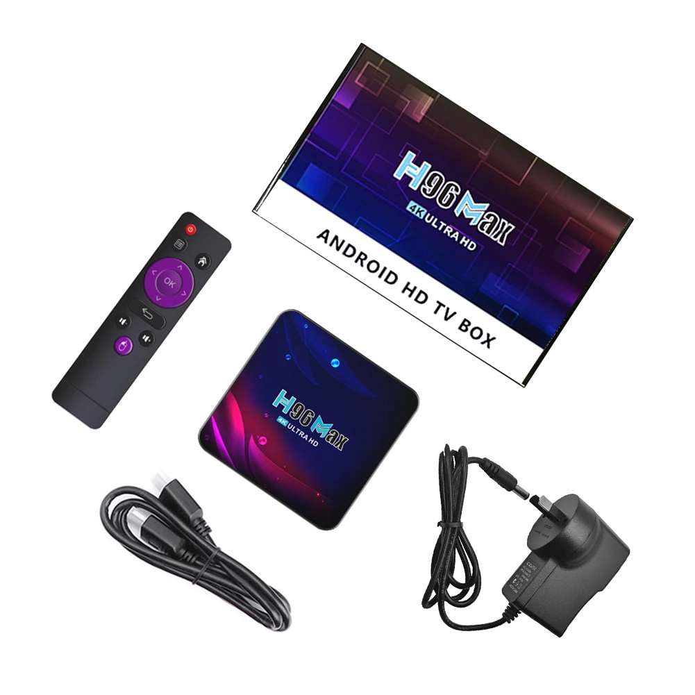 ТВ-приставка H96 Max V11 Android 11 0 2G 16 ГБ 4 Гб 32 64 RK3318 Wi-Fi 4K медиаплеер для Google Voice STB 2 + |
