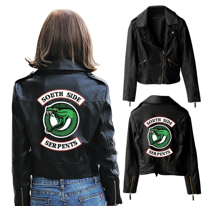 

Sweatshirts Printed Logo Southside Riverdale Snakes Hoodie Winter Jacket and Coats Women 's Short Thin Zipper Slim Kpop 2021