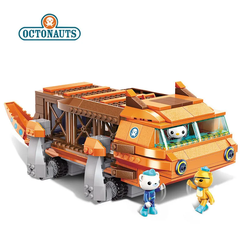 Octonauts 378 шт. строительные блоки для большой лодки в виде сома Обучающие игрушки