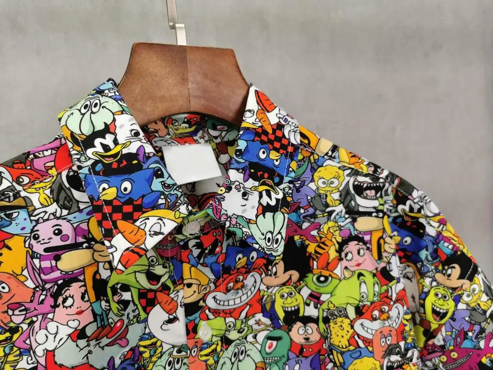 4 24 Европейская весна лето 2020 Новая женская винтажная блузка с коротким рукавом и