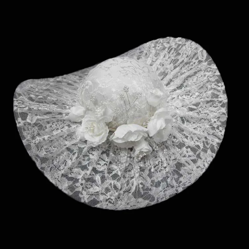 Свадебная Женская шляпка свадебная повязка с цветами Коктейльная красной розой