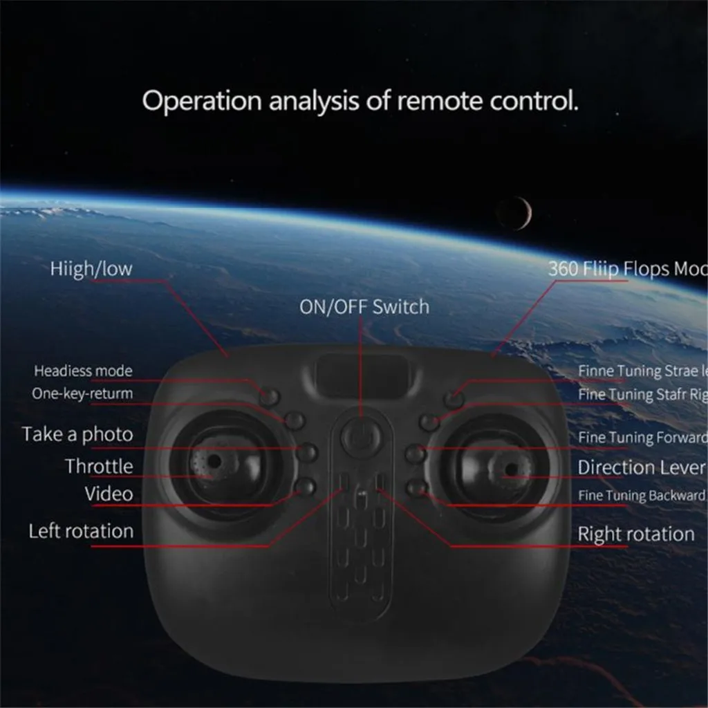 2 4G Wifi Радиоуправляемый Дрон с дистанционным управлением самолёт селфи