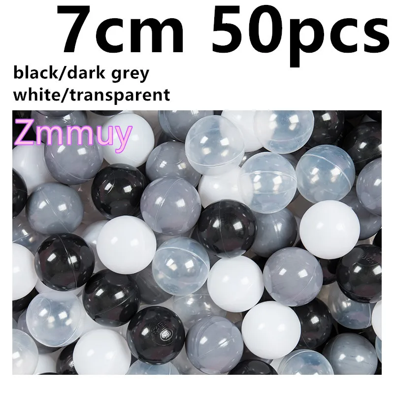7cm cool 50 pcs 50 шт., 7 см, рождественский подарок, красочный шар, мягкий пластик, Океанский шар, забавный, для маленьких детей, для девочек и мальчиков, плавающая игрушка, бассейн, океан, волнистый шар - Цвет: 7cm cool 50 pcs