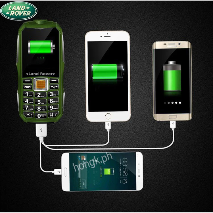 LAND ROVER-tel&eacute;fono m&oacute;vil b&aacute;sico, 2 SIM, Powerbank activo, b&aacute;sico, para ancianos y ni&ntilde;os-1