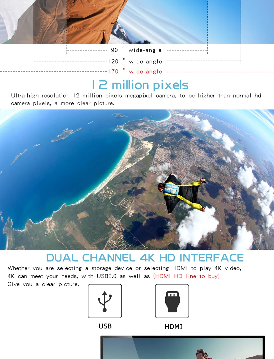 DHL eken H9 H9R ультра FHD 4K 25FPS Wi-Fi экшн-Камера Водонепроницаемый 1080p 60fps подводный go удаленного Спортивная камера extreme pro