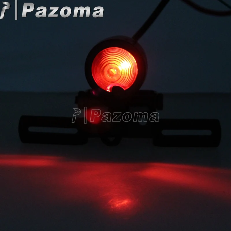 Круглый винтажный кронштейн для номерного знака мотоцикла стоп сигнал ходовой