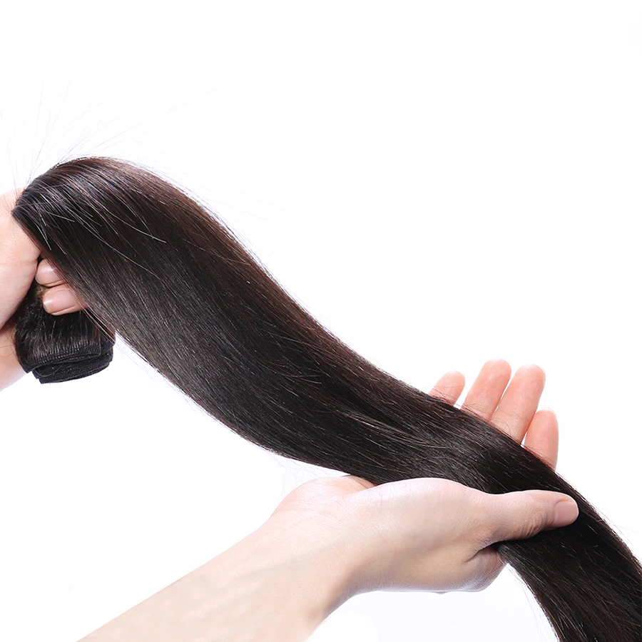 Missanna 30 32 34, 36, 38, 40 дюймов индийские мягкие прямые волосы переплетения Комплект 100% натуральный Цвет человеческие волосы 1 3 4 пряди толстый Вол... от AliExpress WW