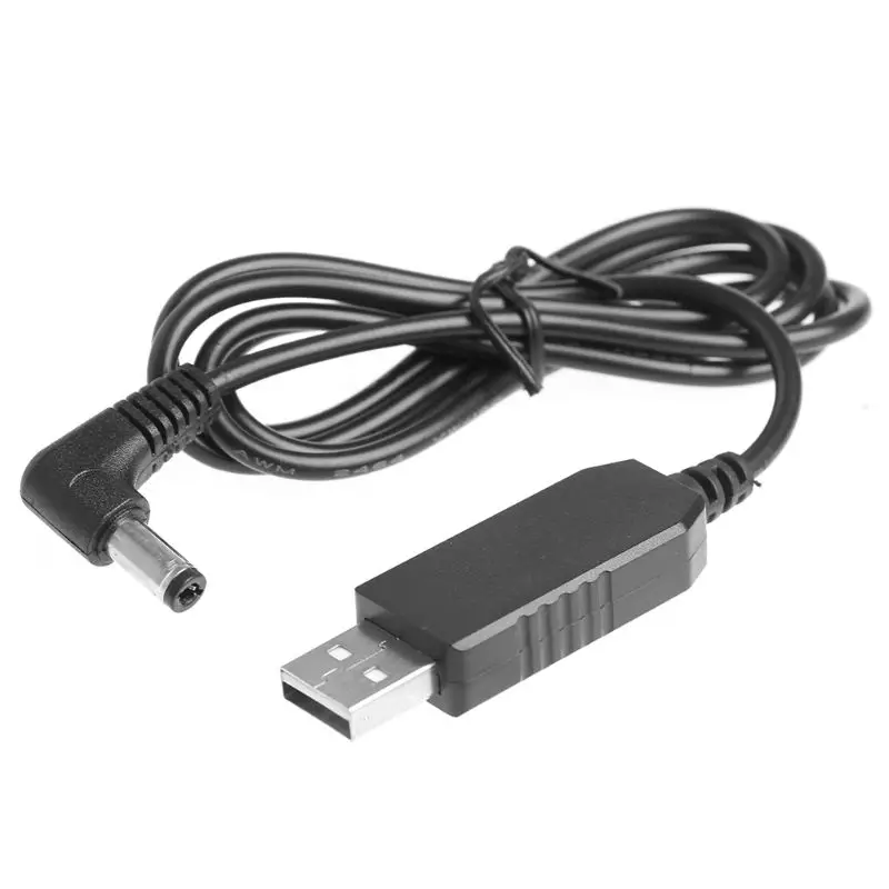 1 м USB DC 5V 12V 2 1x5 5mm под прямым углом Мужской повышающий конвертер адаптер кабель для