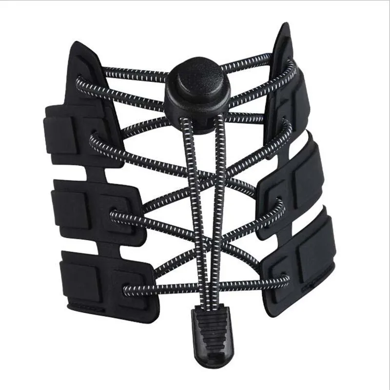 

Fashion 1 pair No TIE Lacing System Round Lazy Shoelace Elastic Shoelaces Reflective Locking Laces No Tie Shoelaces Accessories