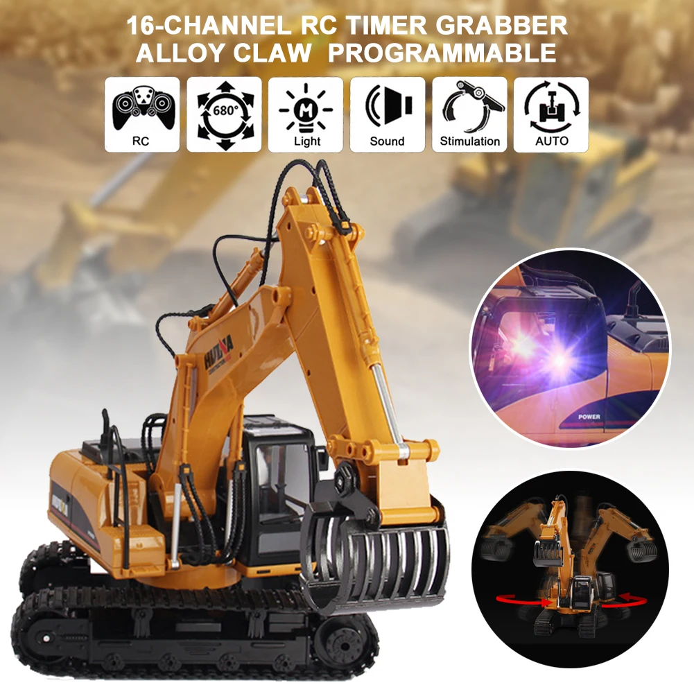 1:14 литья под давлением 2 4G RC Лесоматериалы захватить с полнофункциональным