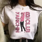 Футболка женская с графическим принтом, белый топ в стиле Харадзюку, футболка с японским аниме, Y2k