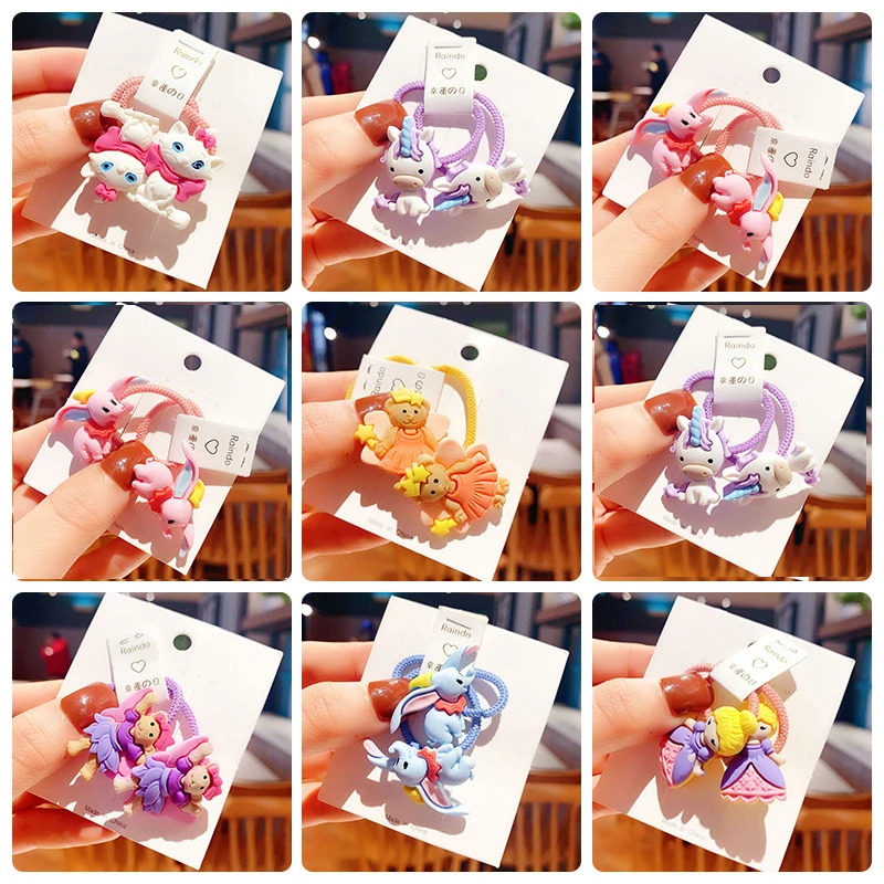 Набор резинок для волос девочек 2 шт. цвет в ассортименте|Аксессуары девочек| |