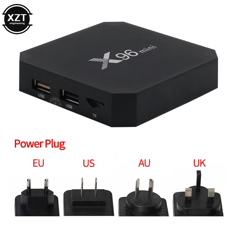 X96 мини ТВ коробка Android 9 0 Смарт Box Amlogic S905W 4 ядра 64bit 1/2 ГБ + 8/16GB 100M 2 4G WiFi медиаплеер