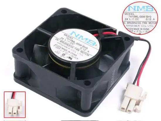 NMB-MAT 2410ML-05W-B40 L03 Вентилятор охлаждения сервера DC 24 В 0.12A 60x60x25 мм 2-проводной