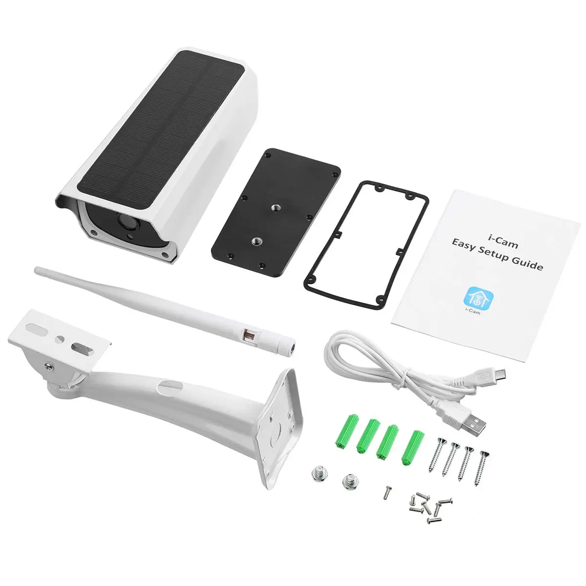 

HD 1080P Solar IP Camera 2MP Wireless Wifi Security Surveillance Waterproof Outdoor Camera IR Night Vision Solar Power HD Camera