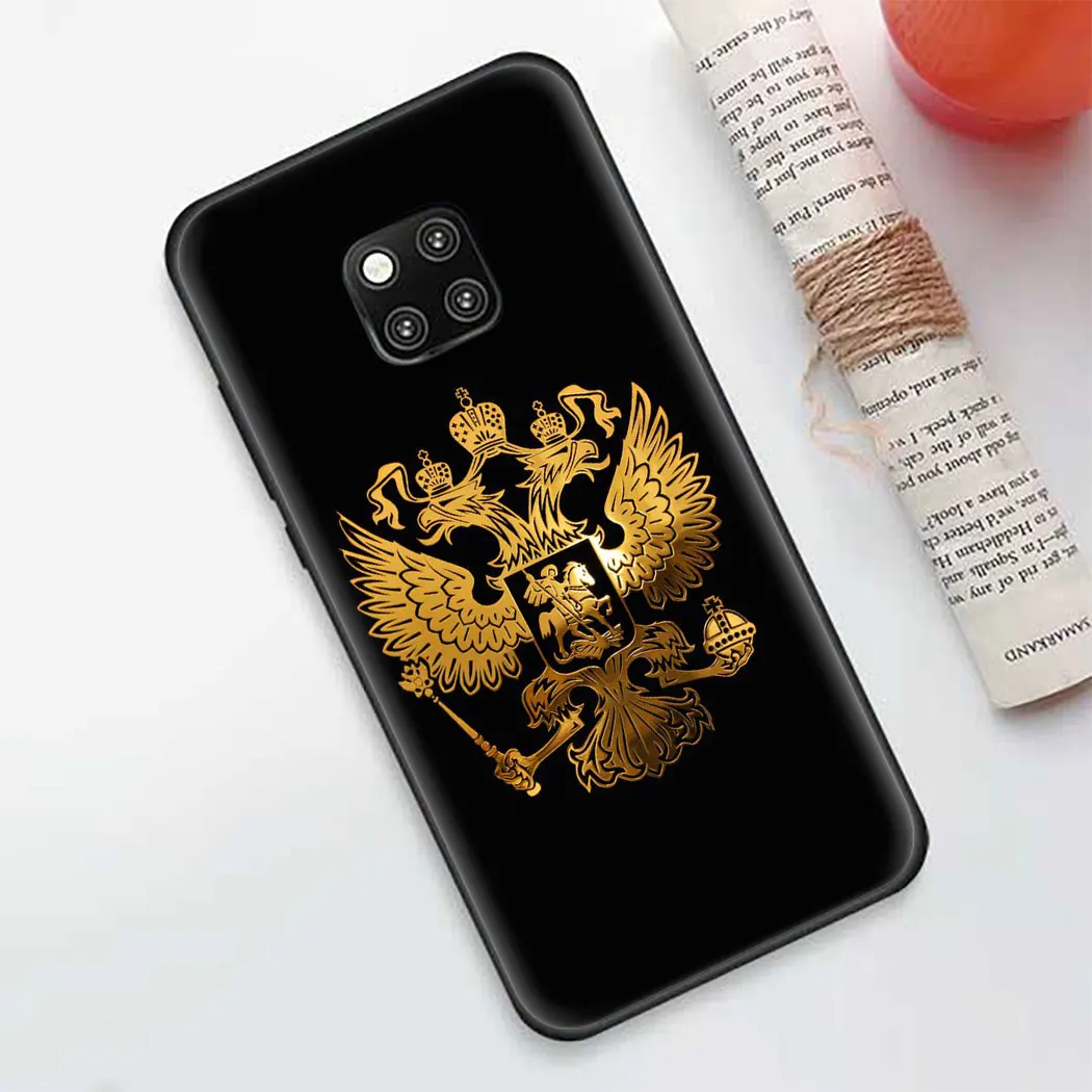 Чехол-накладка для Huawei P9 Nova Smart 2 Lite 5 Pro 2i 3 3i 4 5i 4E 5T Honor 7A 7C 6A герб России силиконовый |