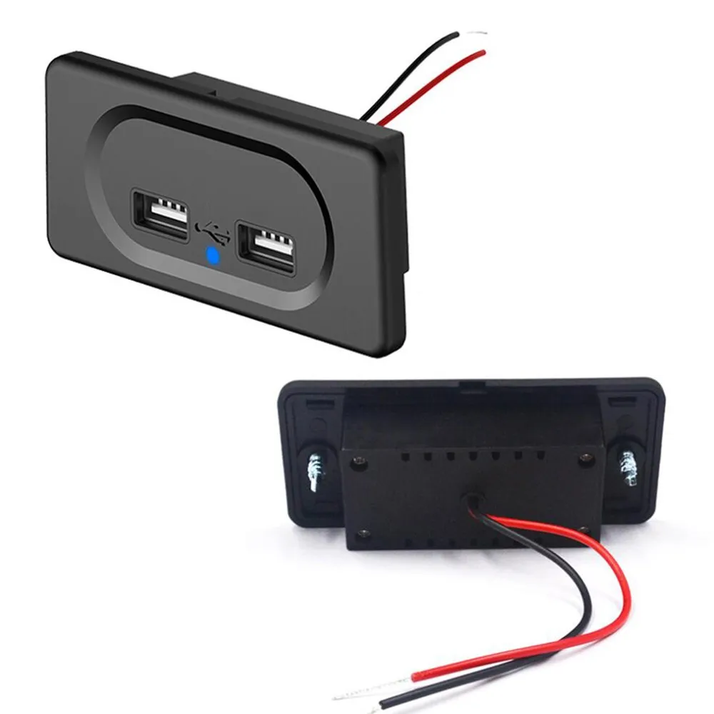 

Автомобильное зарядное устройство с двумя Usb-портами, 5 в пост. Тока/2022 А, мА