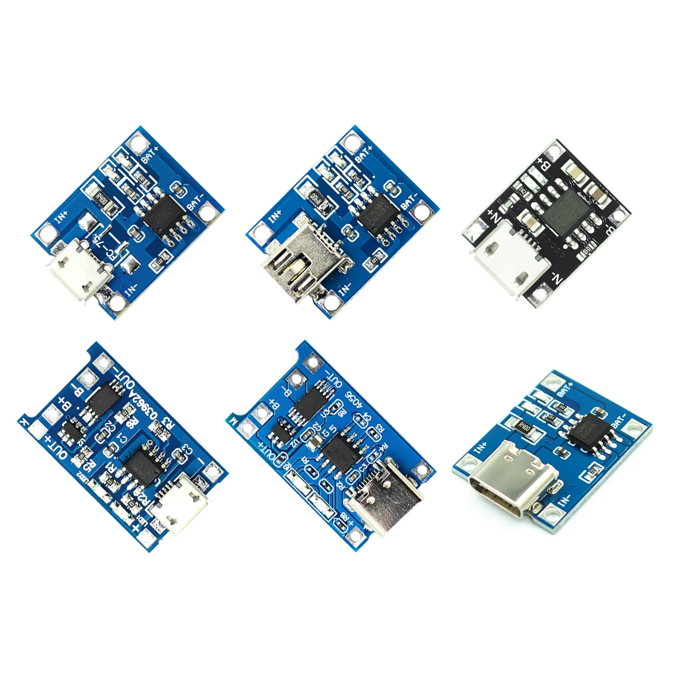 10 шт./лот 5 в Micro USB 1A TP4056 18650 литиевая батарея зарядная плата с защитным зарядным