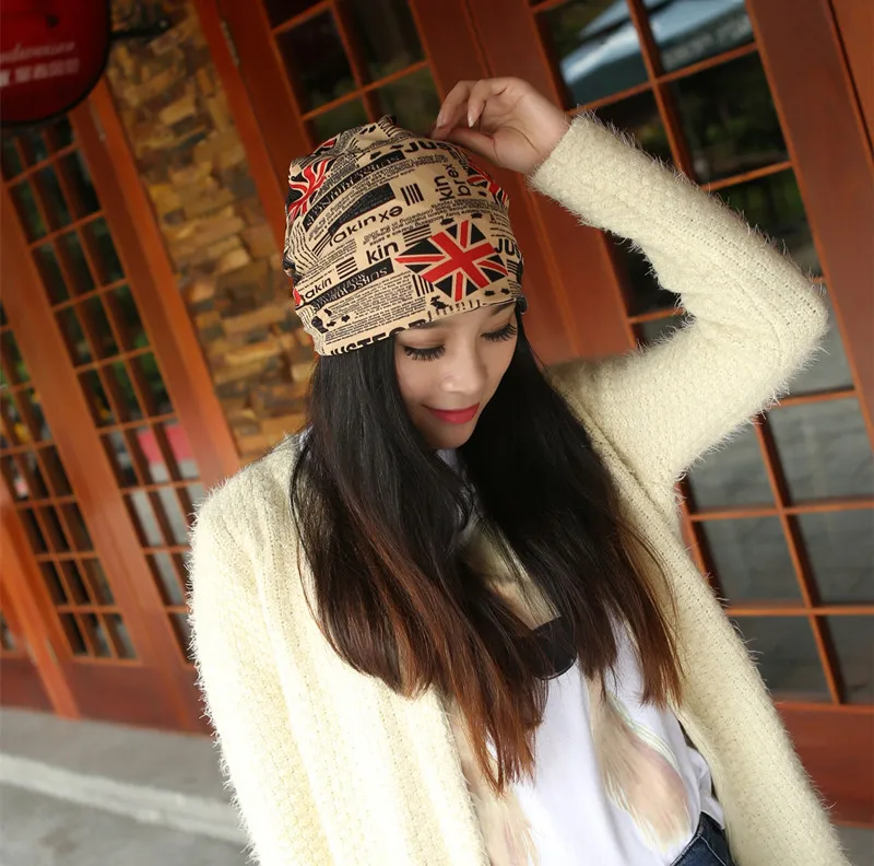 Модная шапка мужская и женская шапка-тюрбан с флагом шапки капюшоном в Корейском