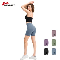 woman sports fitness tights solid leggings sportswear boxer running ladies training capris gym clothing yoga shorts with pocket