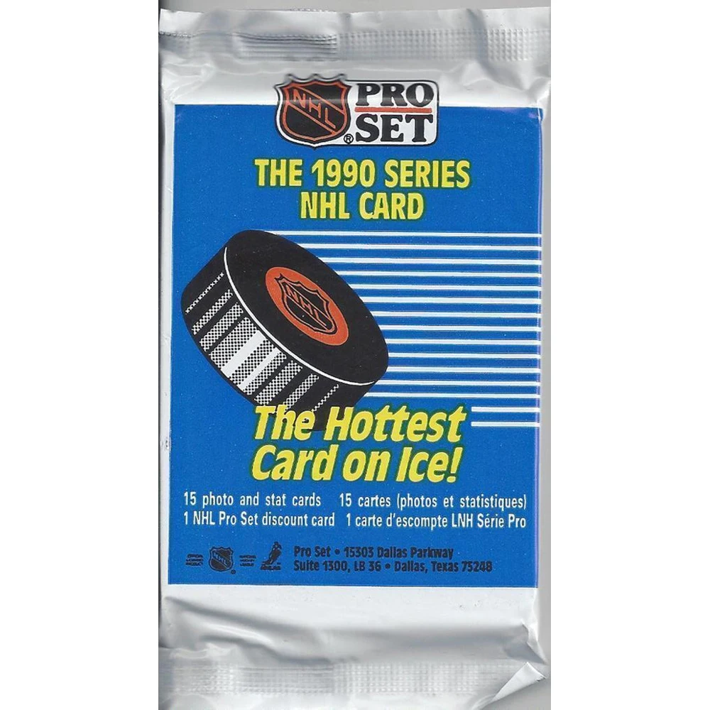 NHL Pro Set 1990. Серия 1. Коллекционные хоккейные карточки 15шт
