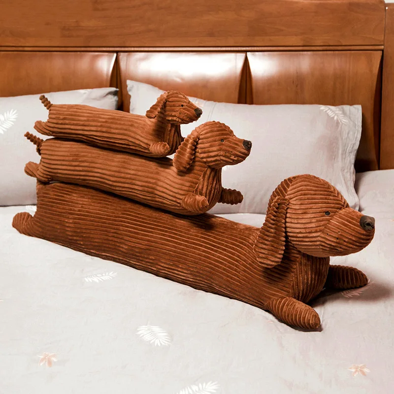 

Dachshund Husky Dog plush toy stuffed doll cartoon animal long body fox pillow cushion bedtime story Christmas present 1pc