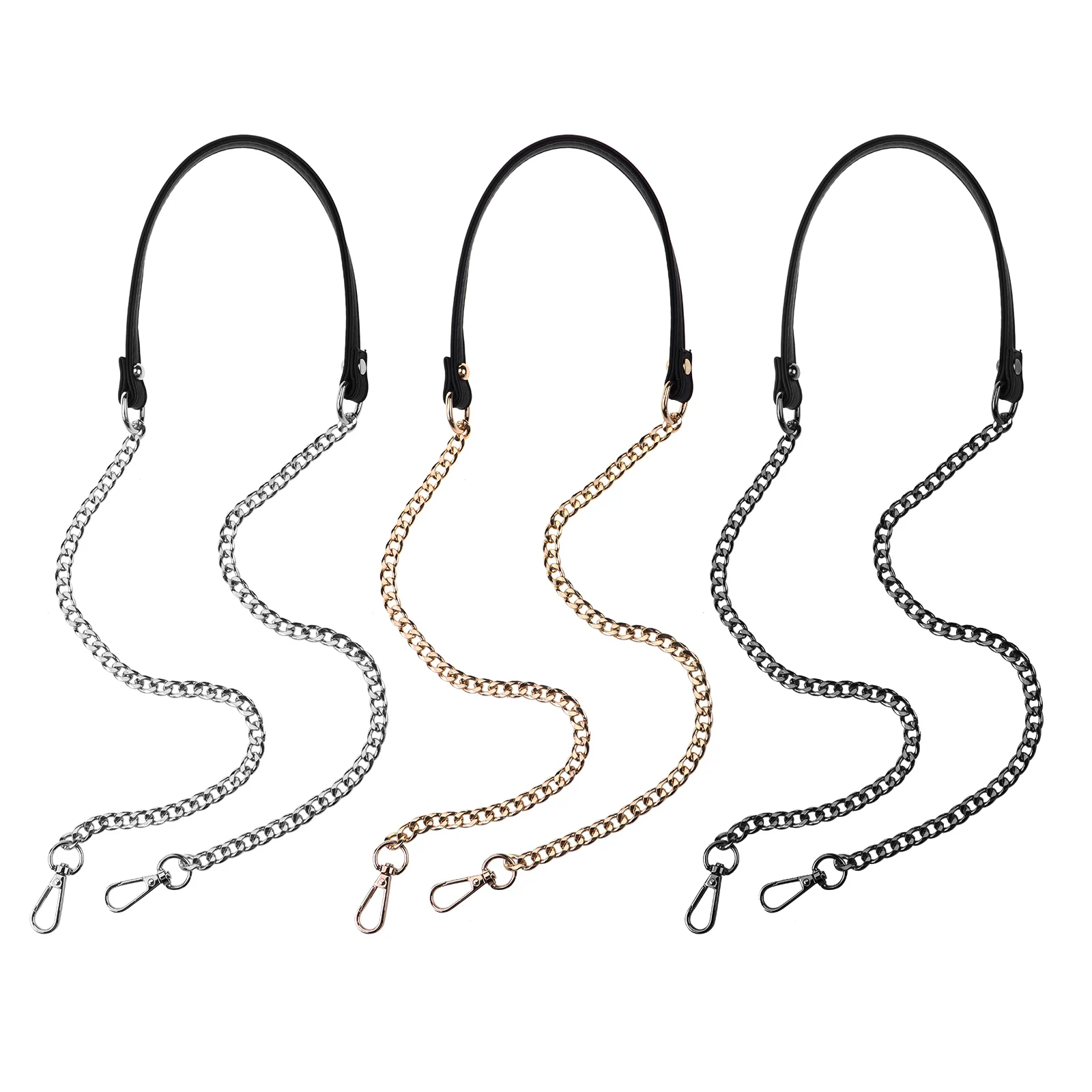 Сумка с ремешком из искусственной кожи сумка металлической цепочкой ручки для