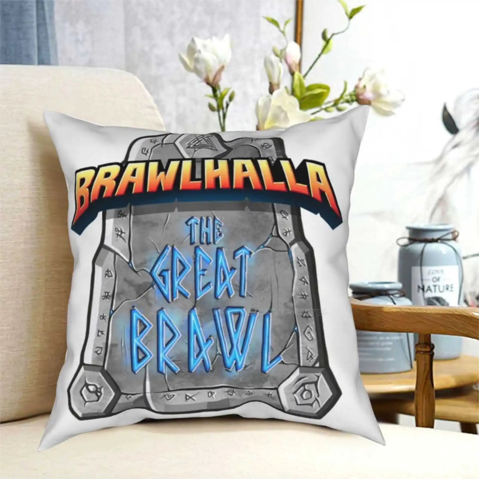 Десять Заповедей: Наволочка для подушки "Brawlhalla" для спальни, декор дома. Персонаж Mordex из игры Steam "Dead By Daylight", выживший.