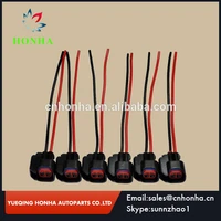 2468102050100 pcs ev6 ev14 fuel injector connector wiring plugs clips pigtail cut splice harness cable wire for ls2 ls3