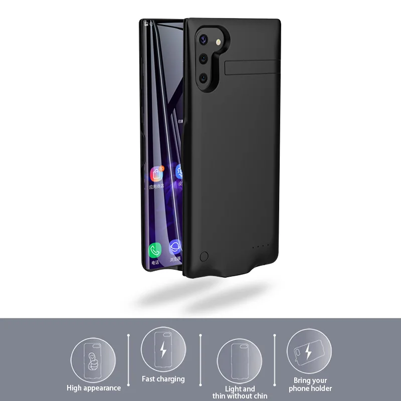 Внешний аккумулятор 6800 мАч чехол с зарядным устройством для Samsung Note 10