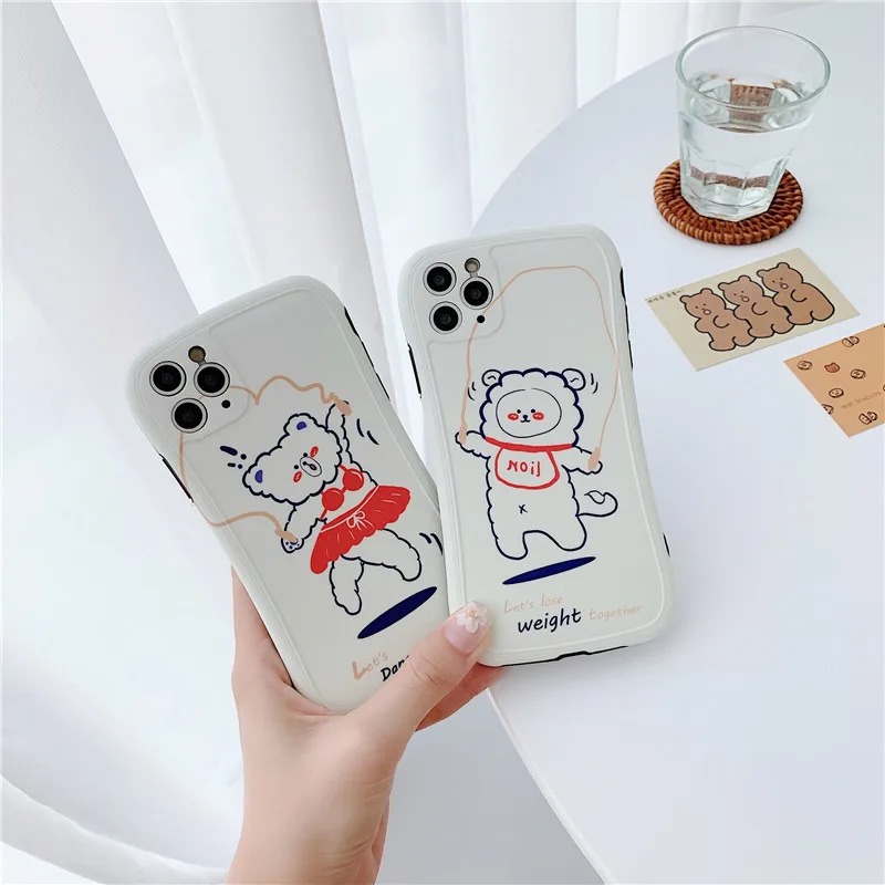 Роскошный тонкий чехол для телефона с милыми цветными линиями iphone 11pro max 7 8plus se2020 x