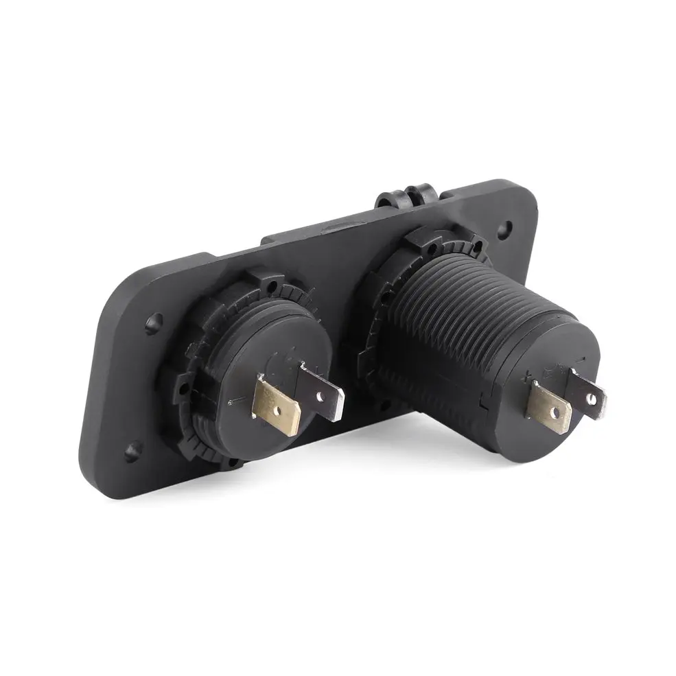 12 24V Dual USB Автомобильное зарядное устройство гнездо магнитный держатель с