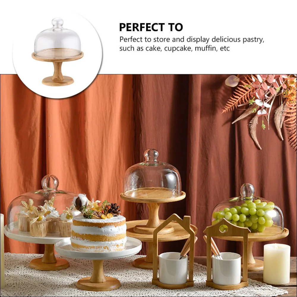 

1 Set of Decorative Cake Stand Dessert Displaying Holder Tray for Wedding Khaki